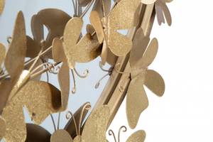 Runder Spiegel Gold - Metall - 4 x 75 x 74 cm