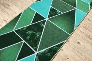 Triangles de Couloir Vert - Matière plastique - Textile - 100 x 1 x 720 cm