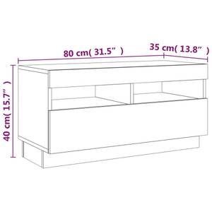 TV-Schrank 3009233 Dunkelbraun - Breite: 80 cm