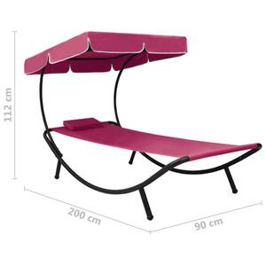 Chaise longue 3004935 Rose foncé