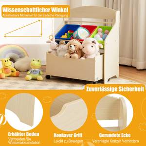 Spielzeugregal mit rollbarem Fach Braun - Holzwerkstoff - 38 x 77 x 64 cm