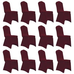 Housse de chaise(lot de 12) 299451-3 Rouge bourgogne