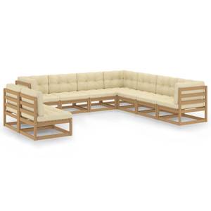 Gartenmöbel-Set (9-teilig) 3009843-2 Massivholz - Holzart/Dekor - 70 x 67 x 70 cm