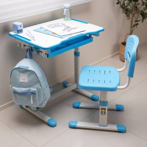 Set de bureau et chaise pour enfant Sala Bleu - Blanc