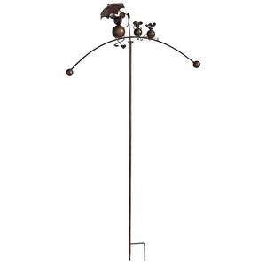 Mobile de jardin en fer 3 souris Marron - Métal - 69 x 146 x 15 cm