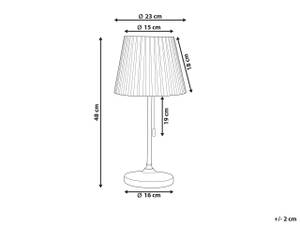 Lampe de table TORYSA Blanc - Métal - 23 x 48 x 16 cm