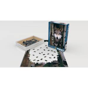 Puzzle Grauer Wolf 1000 Teile Papier - 26 x 6 x 36 cm