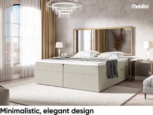 Boxspringbett Lionel Beige - Breite: 160 cm - H3