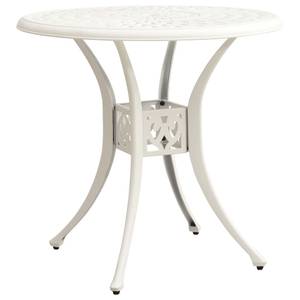 Bistro-Set-k124 ( 3-tlg ) Weiß - Massivholz