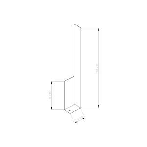 Wandleuchte Lahti 4000K Schwarz - Höhe: 90 cm