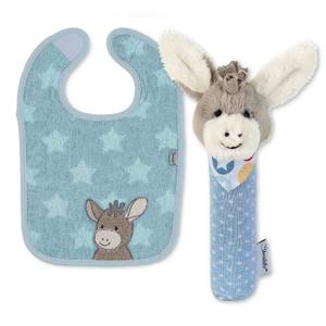 Baby Geschenk Set Esel Emmi 2er Set Blau - Textil - 1 x 1 x 1 cm