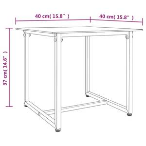 Garten-Lounge-Set (3-teilig) 319198 Schwarz - Metall - Polyrattan - 51 x 73 x 57 cm