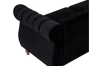 Sofa TRUMBO Schwarz - Textil - 78 x 77 x 195 cm