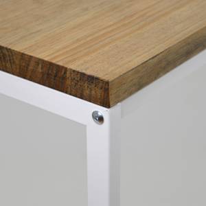 Table console Icub 35x70x82h  30 Blanc Blanc - Bois massif - Bois/Imitation - 70 x 80 x 35 cm