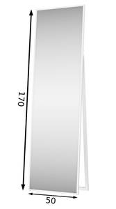 Standspiegel VERONA Weiß - Holzwerkstoff - 50 x 170 x 5 cm