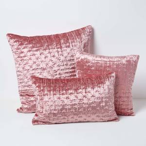 Luxuriöser Pannesamt-Kissenbezug Pink - 40 x 40 cm