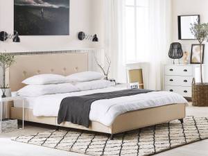 Doppelbett AMBASSADOR Beige - Schwarz - Breite: 192 cm