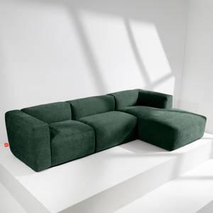 Ecksofa BUFFO 5-Sitzer Marineblau - Breite: 297 cm - Armlehne beidseitig montierbar - Ecke davorstehend rechts - Ottomane davorstehend rechts