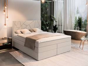 Boxspringbett TRANI Beige - Breite: 180 cm