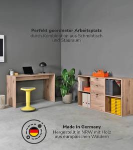 Schreibtisch mit Regal Der Produktive Eiche Dekor - 112 x 54 cm