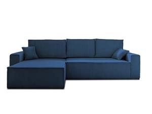 Ecksofa DELLIA Indigoblau