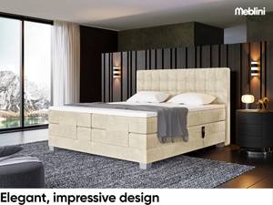 Boxspringbett Edison Beige - Breite: 147 cm