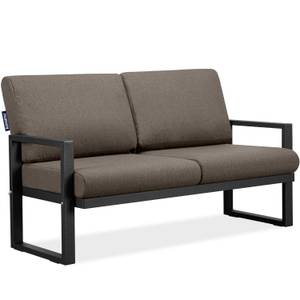 Gartensofa FRENA 2-Personen Beige - Schwarz