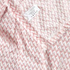 Samt Jacquard-Tagesdecke Mora Pink - 200 x 230 cm