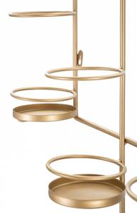 Eleganter Wandflaschenhalter Gold - Metall - 77 x 66 x 12 cm