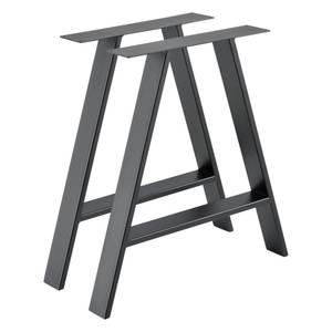 Set de 2 Pieds de Table Eschau Gris - 70 x 72 cm