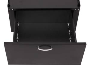 Waschmaschinenunterschrank E50 Schwarz - Metall - 61 x 33 x 52 cm