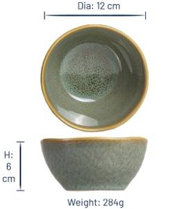 Kleine Schüssel Kanaaleilanden Grün - Keramik - 2 x 6 x 13 cm