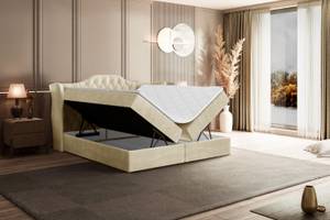 Boxspringbett VILA Ecru - Breite: 180 cm - H3