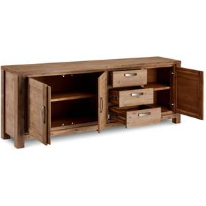 Sideboard Alaska Braun Braun - Massivholz - 230 x 85 x 45 cm