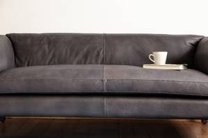 3-Sitzer Sofa Hamar Grau - Echtleder - 84 x 68 x 182 cm