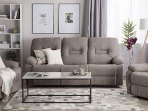 3-Sitzer Sofa BERGEN Beige - Schwarz - Taupe