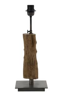 Pied de lampe SIJI Marron - Bois manufacturé - 18 x 40 x 18 cm