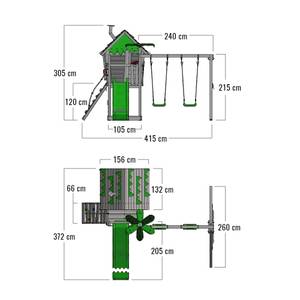 Spielturm JungleJumbo Hellgrün