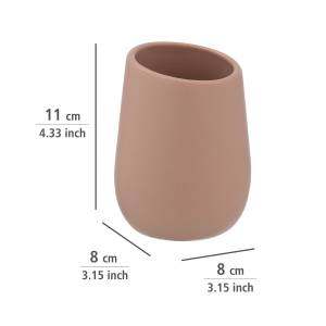 Keramikbecher für Pinsel BADI, grey Beige