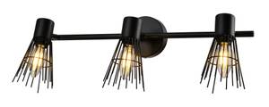 Wandlampe Pico Schwarz - Metall - 15 x 15 x 24 cm