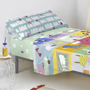 Patchwork animal Spannbetttuch Textil - 4 x 90 x 200 cm