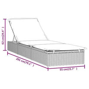 Sonnenliege 3032637-2 (2er Set) Grau