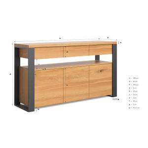 Funktionale Loft-Kommode Hylde Breite: 180 cm