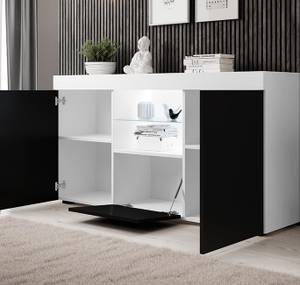 Sideboard Natolia Schwarz - Weiß