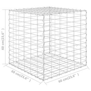 Gabionen-Hochbeet 60 x 60 x 60 cm