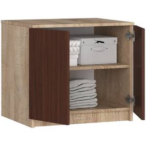 Aufsatzschrank S60 2T CLP Eiche Sonoma Dekor - Wenge Dekor