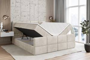 Boxspringbett ARDENI-Z Beige - Breite: 160 cm - H3