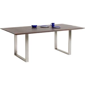 Table Symphony Walnut Gris brillant - 160 x 80 cm