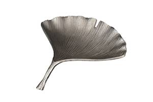 Schale GINKGO Silber - 33 x 6 x 30 cm