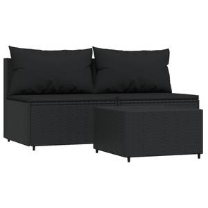 Salon de jardin 3029630-3 (lot de 3) Noir